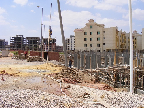 Construction site in the New Minya district