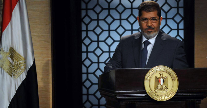 Muslim Brotherhood leader Mohamed Morsi