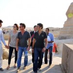 Tourists at the pyramids
