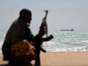A Somali pirate on lookout in Somalia (file photo: AFP)  