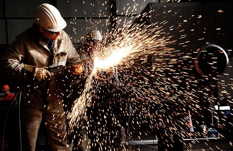 The steel industry is expected to regain strength in the coming period (AFP PHOTO)
