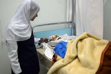 A nurse treats a tourist at an Egyptian hospital (AFP/file photo)