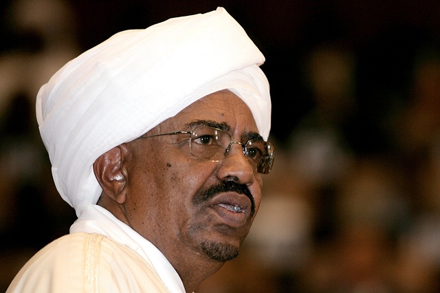 Sudan President Omar Al-Bashir speaks at a press conference (AFP)