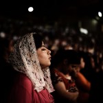 Worshippers attend a service at the St Samaans (Simon) Church also known as the Cave Church in the Mokattam village in Cairo (file photo: AFP PHOTO/GIANLUIGI GUERCIA)
