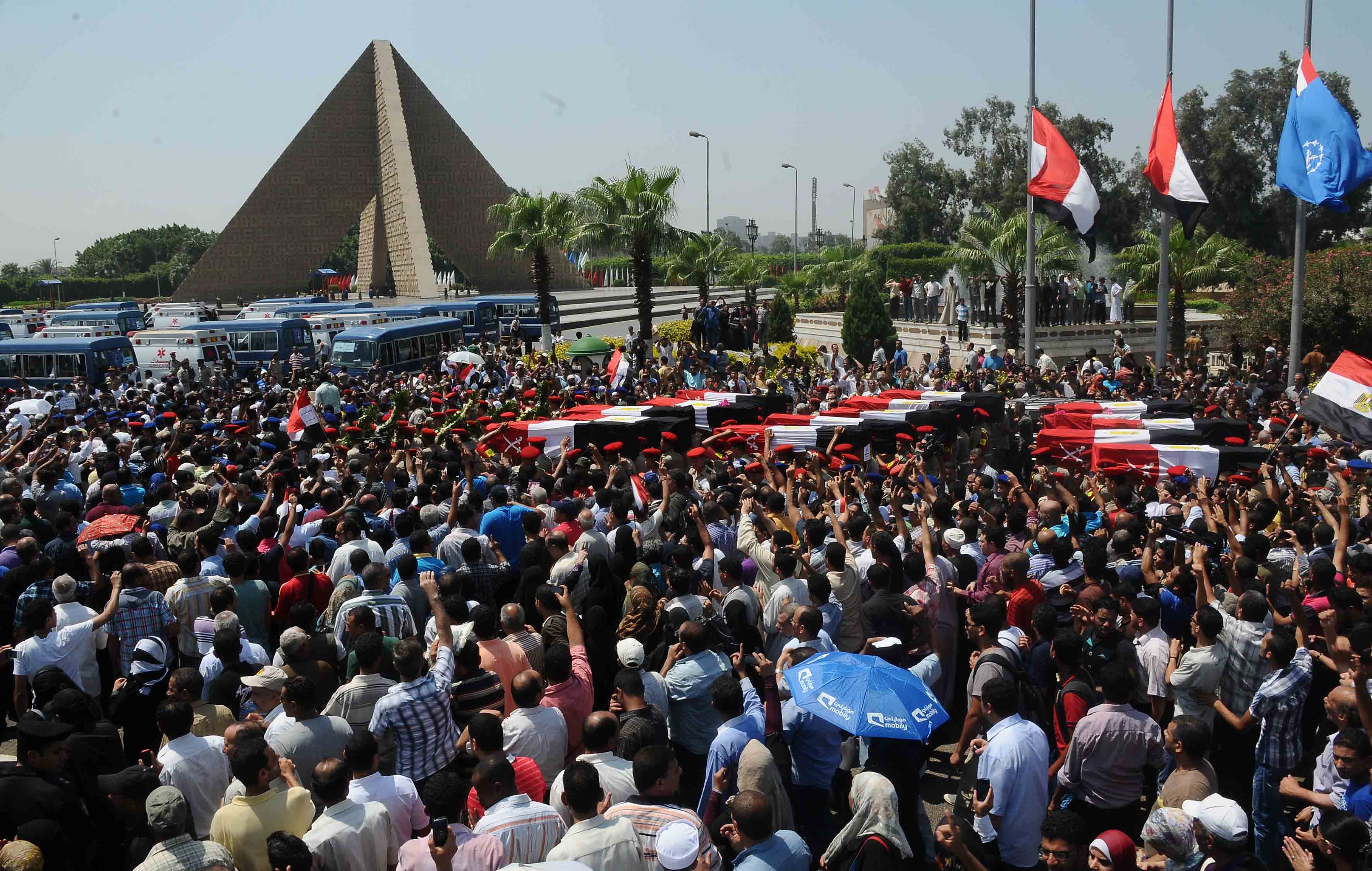 Border guards funeral procession at Naser City turned into a protest - Mohamed Omar
