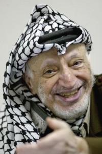 Former Palestinian leader Yasser Arafat AFP PHOTO / PEDRO UGARTE 