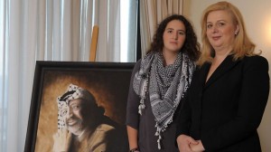 Yasser Arafat's widow Suha and daughter Zawra (AFP)