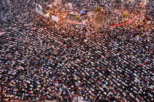  The Freedom and Justice Party are hoping to fill Tahrir Square, like this previous demonstration on 18 November 2011 (File photo) Laurence Underhill / DNE  