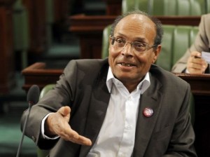 Moncef Marzouki during an assembly meeting (File photo) AFP PHOTO / Fethi Belaid