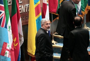 Iran Iran's envoy to the International Atomic Energy Agency, Ali Asghar Soltanieh, attends the opening session of the expert-level meeting of XVI summit of the Non-Alligned Movement in Tehran AFP PHOTO / Stringer