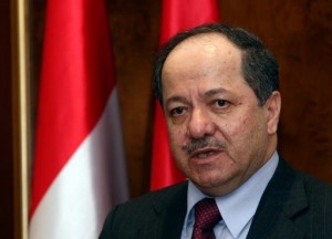 The central Iraqi government has condemned the visit of the Turkish foreign minister to the Kurdistan region to meet with Kurdistan Regional Government President Massoud Barzani (AFP/file)  
