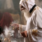 An Egyptian Copt monk burns incense prior to the Coptic Easter celebration mass (File photo) AFP PHOTO / CRIS BOURONCLE