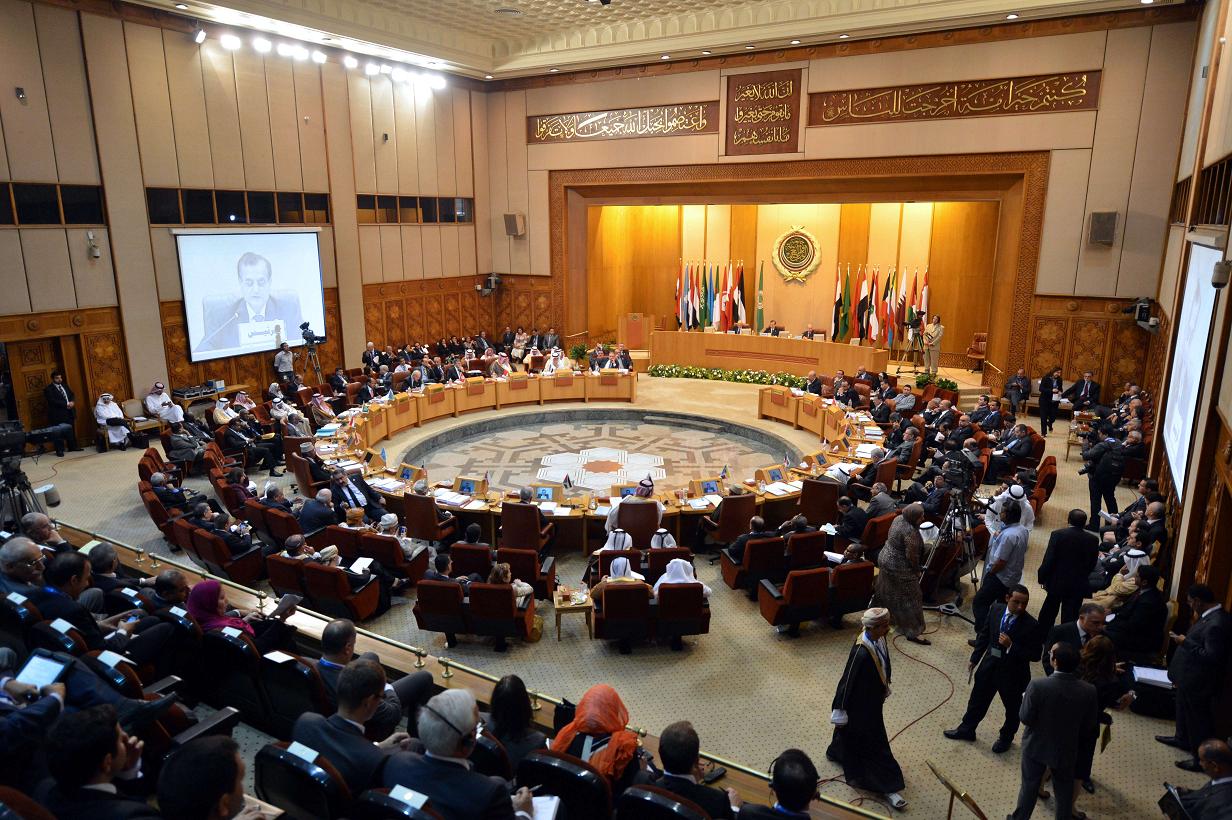 Arab foreign ministers attend a meeting at the Arab League in Cairo AFP PHOTO/KHALED DESOUKI