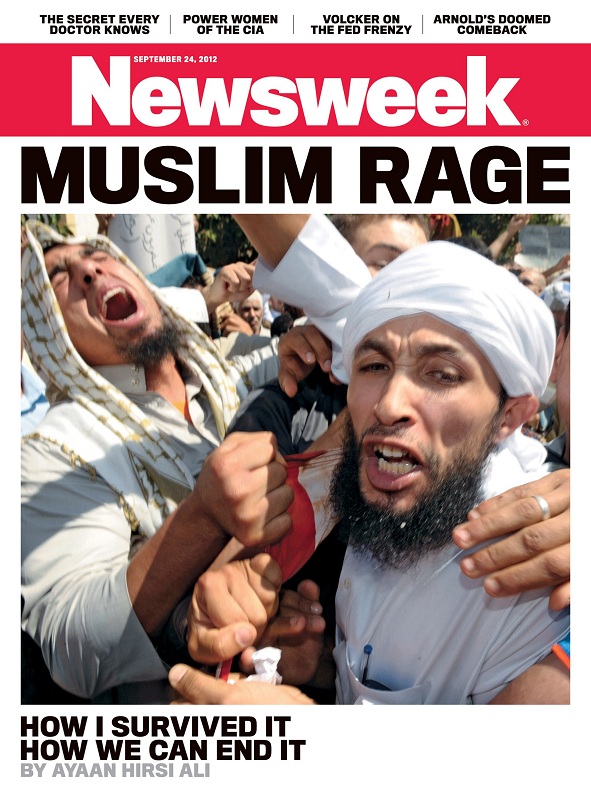 Newsweek cover page with “Muslim Rage” headline
