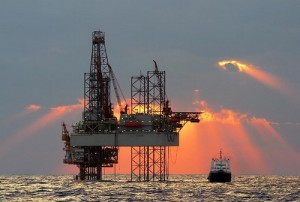 Offshore gas rig in the Mediterranean   AFP PHOTO