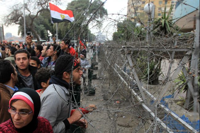Egyptian Copts protest outside the Maspero state television headquarters (File photo) AFP / KHALED DESOUKI
