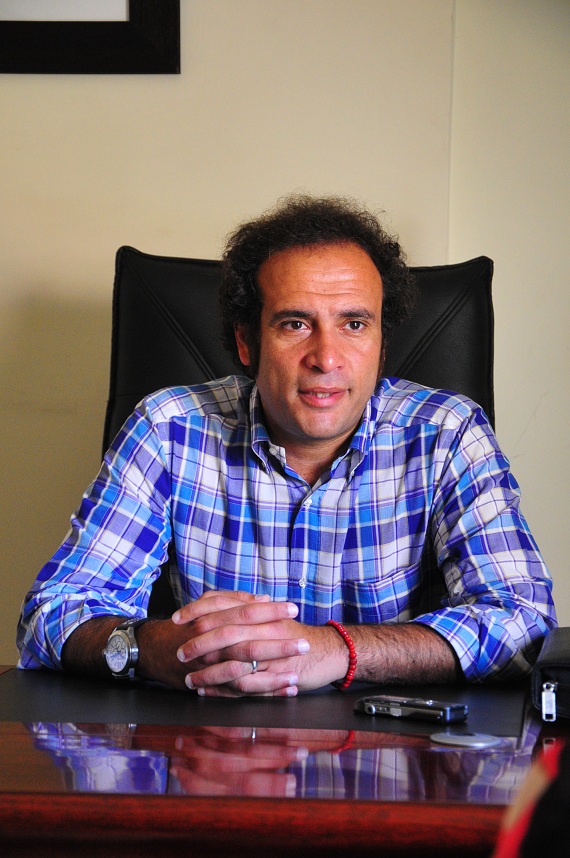 Amr Hamzawi talks to the Daily News Egypt Hassan Ibrahim/ DNE