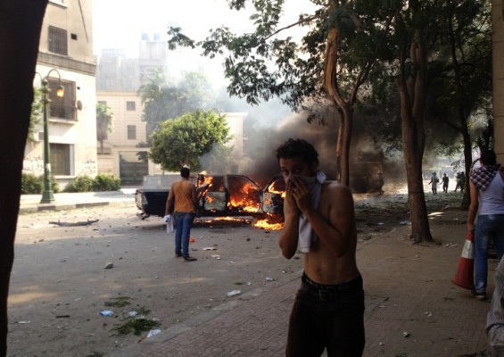 US embassy clashes Basil ElDabh / DNE