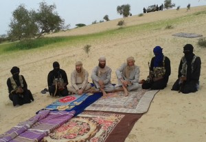 An image from Al-Jazeera television broadcast on 21 August shows three Western hostages taken captive in northern Mali almost nine months ago by Ansar Dine, just one of several Islamist groups including MUJAO and Al-Qaeda in the Islamic Maghreb AFP PHOTO / AL-JAZEERA / HO