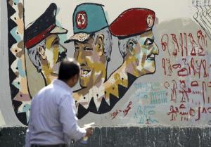Egypt revolution graffiti brings down barricades AFP Photo