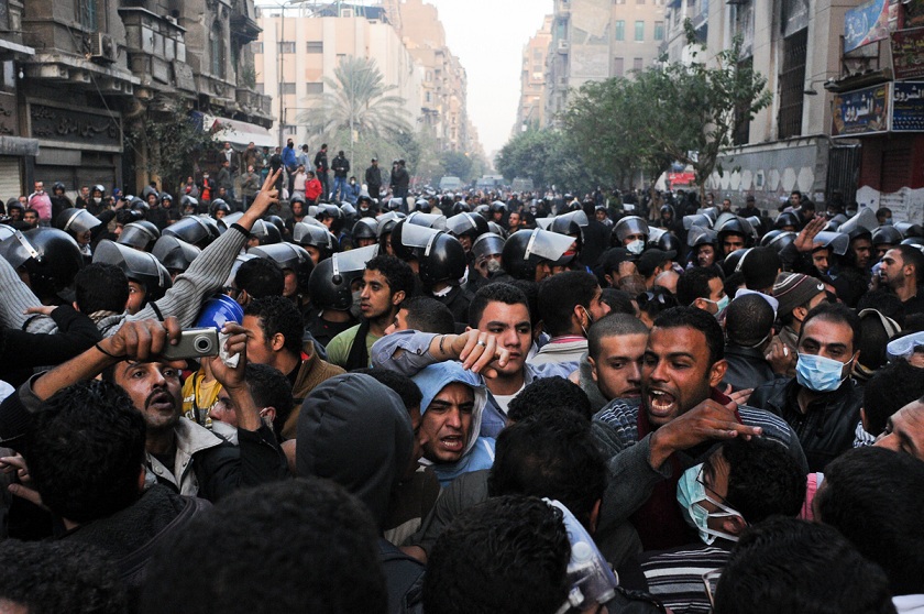Repressive measures associated with the state of emergency that was in force until May of this year were used to detain and convict protesters from clashes such as Mohamed Mahmoud Street in November 2011 (File photo) Laurence Underhill / DNE