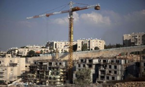 A construction site in the Jewish settlement of Gilo, in East Jerusalem, where expansion will increase separation of Palestinian areas of the city from the West Bank (File photo) Photograph by AFP PHOTO / Menahem Kahana