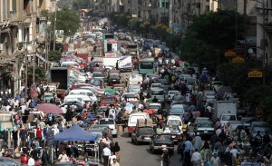 The strike caused severe congestion across Cairo (file photo) (AFP Photo/ Mahmud Hams)