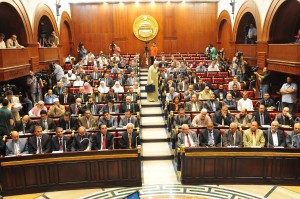 Constitutional Assembly sits in the Shura Council chamber (File photo)
