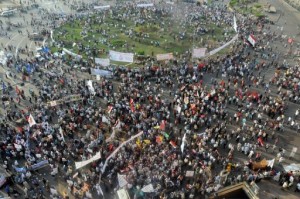 Thousands of Egyptian protesters gather in Cairo's Tahrir Square on October 19 (AFP/File, Ahmed Mahmoud)