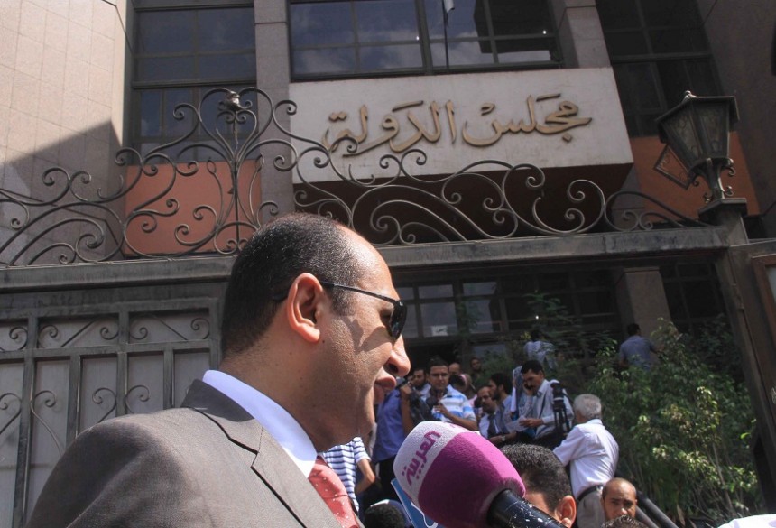 Khaled Ali, former presidential hopeful, speaks to the press Mohamed Omar / DNE