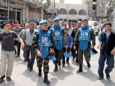 UN is mulling the deployment of peacekeeping forces in Syria. (AFP)