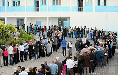 Huge turnout in Tunisia's first free election. (AFP Photo)
