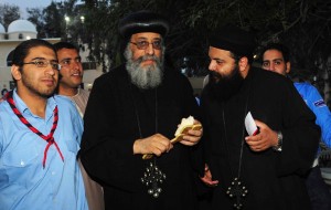 Bishop Tawadros confers with members of the Coptic Church at Saint Bishoy Monastery  Hassan Ibrahim 
