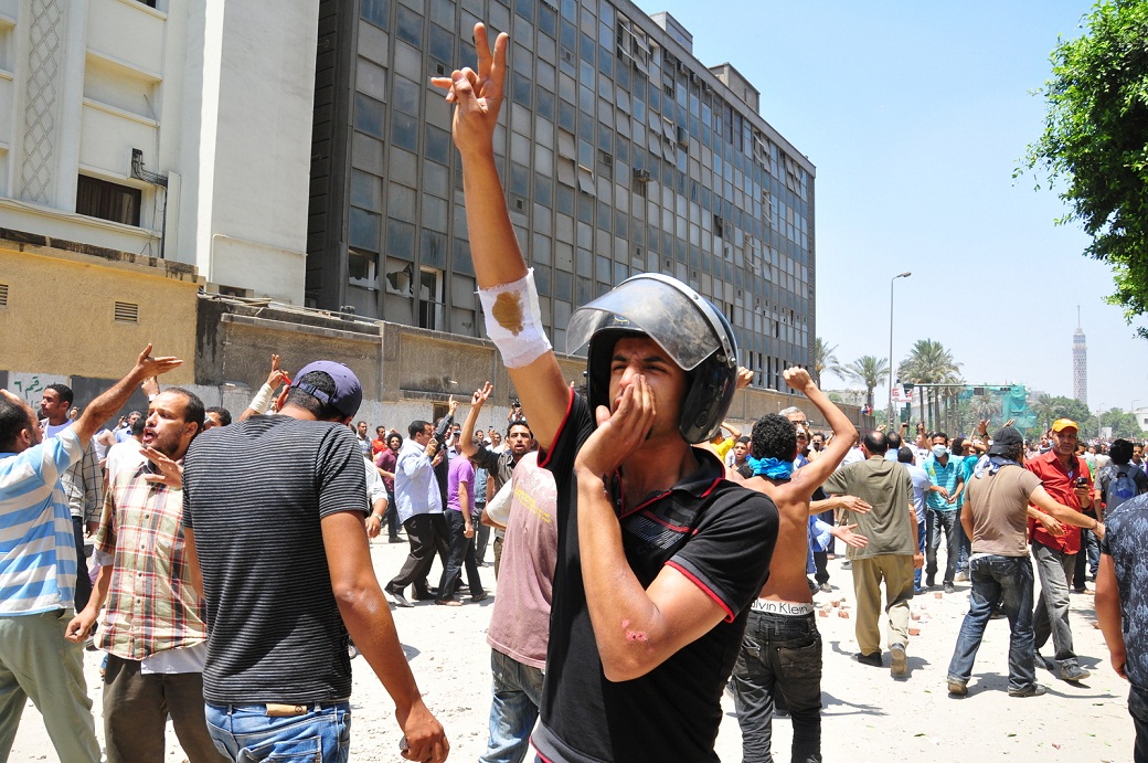 A Revolutionary Socialist leader from the German University of Cairo said that many of the leftists at the time of Mohamed Mahmoud had a feeling of optimism that the popular action that took place in January was being reignited. “People were in the street again,” he said, “they were at the Ministry of the Interior and fighting police again.” But, he added, the left failed to take advantage of the way the Islamists distanced themselves from the protesters. “We had a good opportunity, to say ‘look, they’re not with you.’ But we haven’t been able to show people that.” Hassan Ibrahim