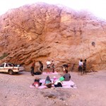 One of the climbing sites in Wadi Genai Rahim Hamada