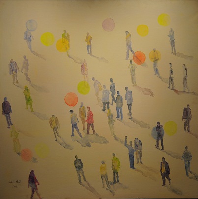 One of the paintings of the series The Path Hassan Ibrahim