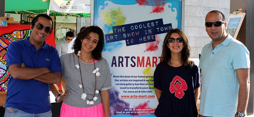 The ArtsMart team during a street show Courtsey of ArtsMart