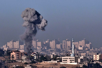 Air strike in Gaza. (AFP PHOTO)