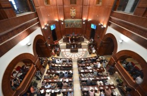 The Constituent Assembly is set to meet Sunday night for final discussion on the proposed draft constitution. (AFP PHOTO)