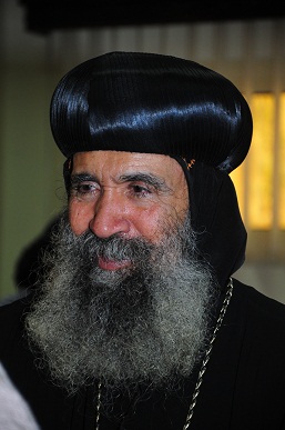 Bishop Basanti talks to Daily News Egypt. (DNE / Hasan Ibrahim)