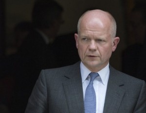 British Foreign Secretary William Hague launched the British Foreign and Commonwealth Office’s (FCO) 2012 Annual Human Rights and Democracy Report. The report, which focused on human rights and democracy in the world, recognised progress in Egypt but points out that “issues of concern remain”. (AFP Photo)