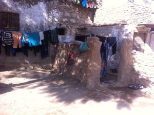 Clothes dry outside Amal’s home Ethar Shalaby