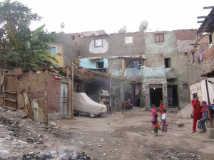 Al Fayoum Street in the neighbourhood of Doweika where most of the inhabitants migrated from Fayoum bringing with them practices such early marriage  Sarah El Masry