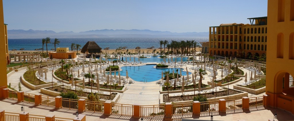 The pools form the InterContinental Resort