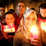 Egyptians celebrated the new year in Tahrir square in 2011. Courtesy of AFP