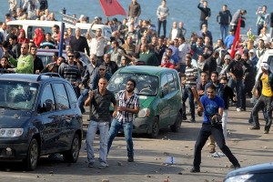 Fighting between supporters and opponents of President Morsy also broke out in Alexandria on the 23 November (File photo) AFP Photo / Stringer