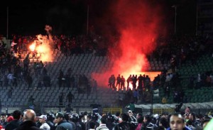 In February 2012, at least 74 football fans Al-Ahly club were been killed after a football match between Al-Masry and Al-Ahly, which became known as the Port Said massacre.  (AFP File Photo)
