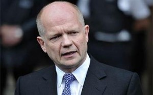 British Foreign Secretary William Hague expressed concern over recent restrictions on the press in Egypt (AFP Photo)