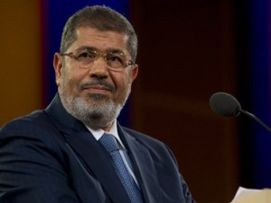 Morsi is expected to engage in talks with his counterpart President Asif Ali Zardari, Prime Minister Raja Pervaiz Ashraf, and other prominent politicians and parties in Islamabad. (AFP Photo/Stephen Chernin) 