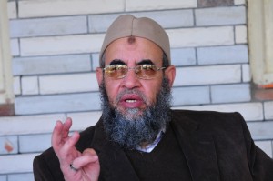 Younis Makhoun, the new leader of the Salafi-inspired Al-Nour Party talks to the Daily News Egypt. (DNE/ Hassan Ibrahim)